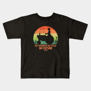 No Farmers No Food Kids T-Shirt